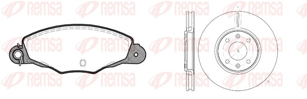 Brake Kit, disc brake (8659.00)