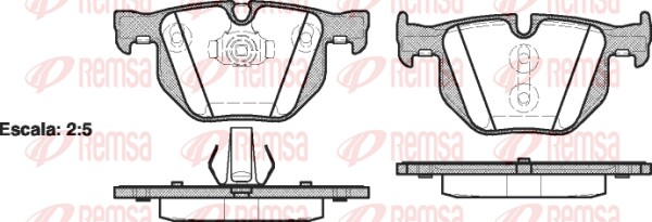 Brake Pad Set, disc brake (0381.61)