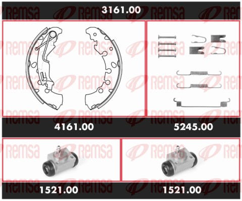 Brake Kit, drum brake (3161.00)