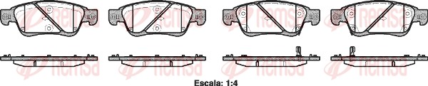 Brake Pad Set, disc brake (1273.02)