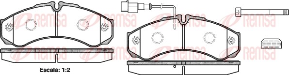 Brake Pad Set, disc brake (0651.32)