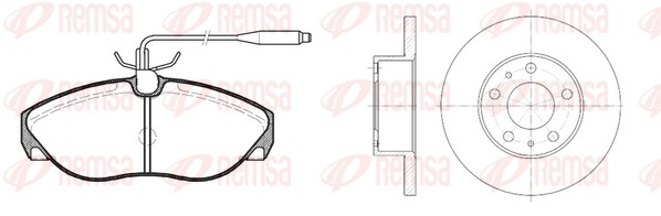 Brake Kit, disc brake (8486.00)