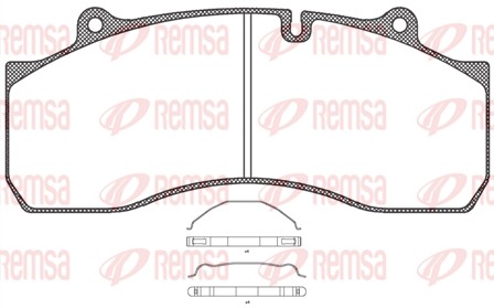 Brake Pad Set, disc brake (JCA 1073.00)