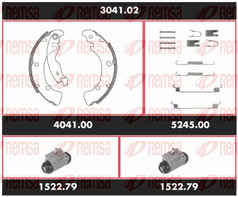 Brake Kit, drum brake (3041.02)