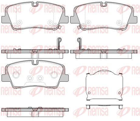 Brake Pad Set, disc brake (1687.00)
