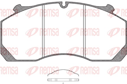 Brake Pad Set, disc brake (JCA 1157.00)