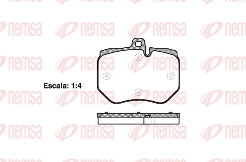 Brake Pad Set, disc brake (1400.00)
