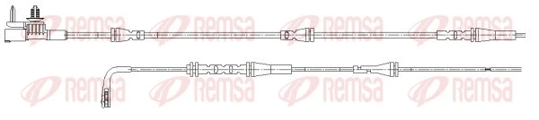Warning Contact, brake pad wear (001184)
