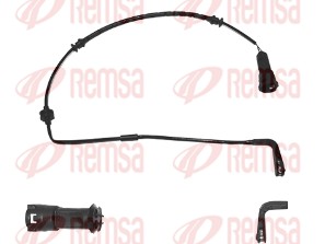 Warning Contact, brake pad wear (001064)
