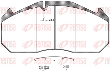 Brake Pad Set, disc brake (JCA 506.30)