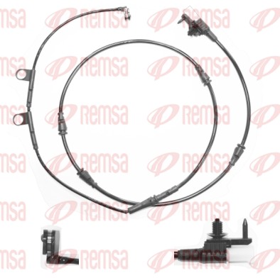 Warning Contact, brake pad wear (001126)