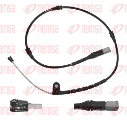 Warning Contact, brake pad wear (001116)