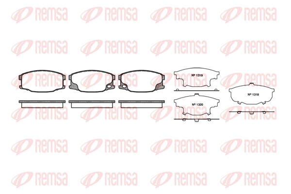 Brake Pad Set, disc brake (1037.00)