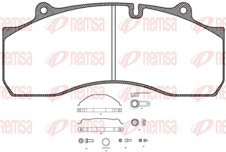 Brake Pad Set, disc brake (JCA 1073.80)