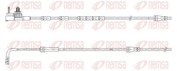 Warning Contact, brake pad wear (001196)