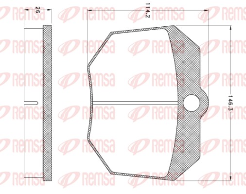 Brake Pad Set, disc brake (JCA 1014)