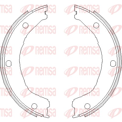 Brake Shoe, parking brake (4730.00)