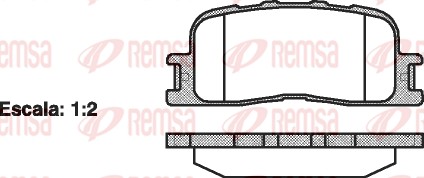 Brake Pad Set, disc brake (0854.00)