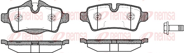 Brake Pad Set, disc brake (1344.00)