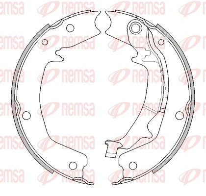 Brake Shoe, parking brake (4489.00)