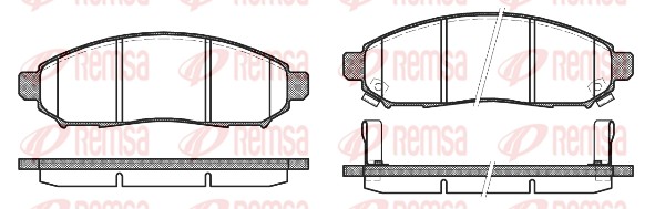 Brake Pad Set, disc brake (1162.12)