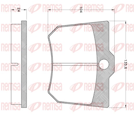 Brake Pad Set, disc brake (JCA 1015)