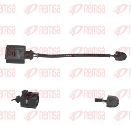 Warning Contact, brake pad wear (001106)