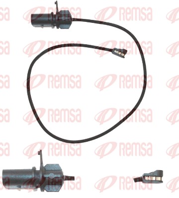 Warning Contact, brake pad wear (001144)