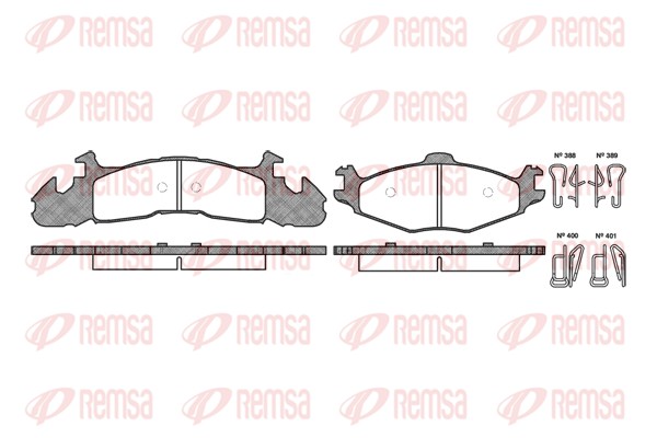 Brake Pad Set, disc brake (0524.00)