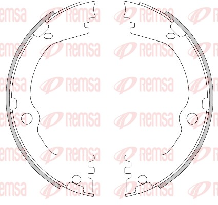 Brake Shoe, parking brake (4466.00)