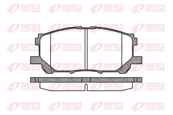 Brake Pad Set, disc brake (1039.00)