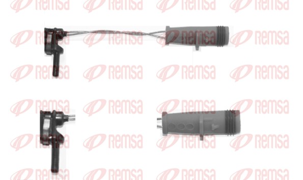 Warning Contact, brake pad wear (001123)