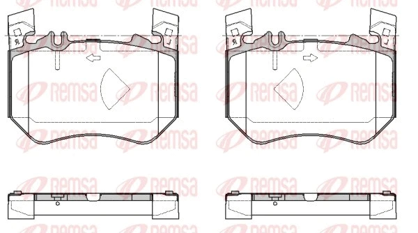 Brake Pad Set, disc brake (1953.00)