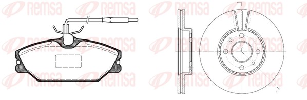 Brake Kit, disc brake (8208.01)