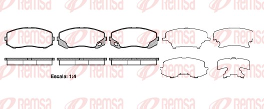 Brake Pad Set, disc brake (1405.00)