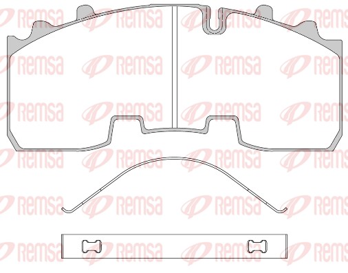 Brake Pad Set, disc brake (JCA 1556.00)