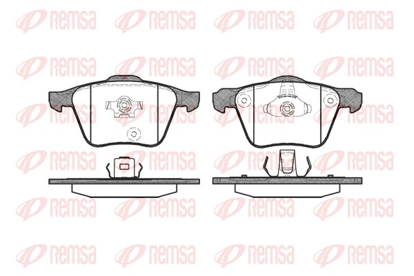 Brake Pad Set, disc brake (1043.00)