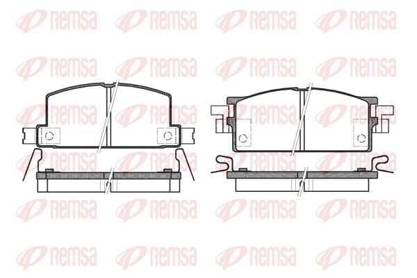 Brake Pad Set, disc brake (0153.04)