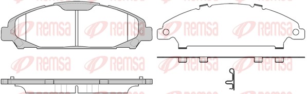 Brake Pad Set, disc brake (1620.00)