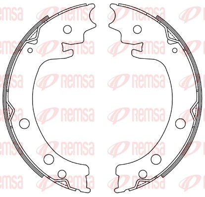 Brake Shoe, parking brake (4629.00)