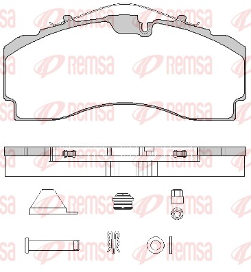 Brake Pad Set, disc brake (JCA 1704.80)