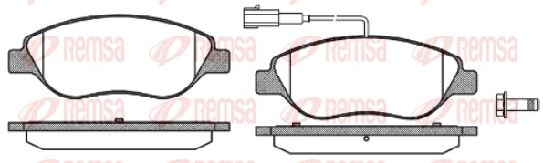 Brake Pad Set, disc brake (0860.02)