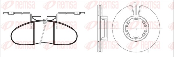 Brake Kit, disc brake (8048.00)