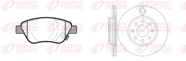 Brake Kit, disc brake (8858.02)