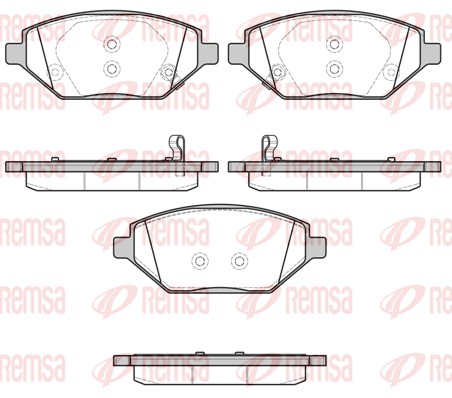 Brake Pad Set, disc brake (1686.12)