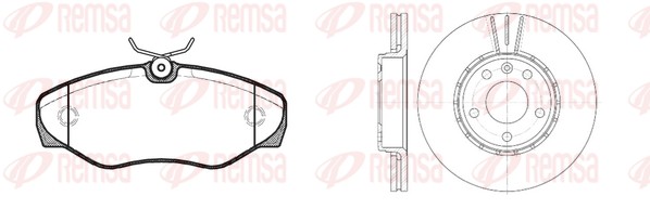 Brake Kit, disc brake (8834.00)