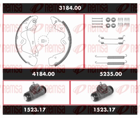 Brake Kit, drum brake (3184.00)