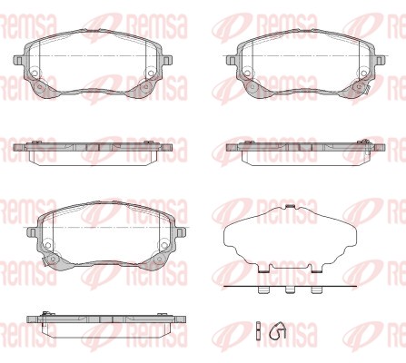Brake Pad Set, disc brake (1858.02)