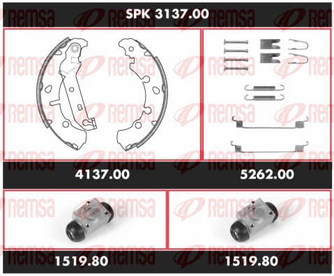 Brake Kit, drum brake (SPK 3137.00)