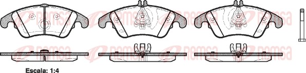Brake Pad Set, disc brake (1304.00)